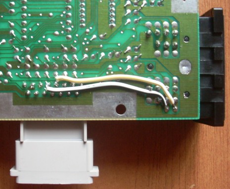 AV Famicom - wires soldered
