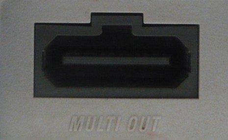 AV Multi Out Port from a SNES system.