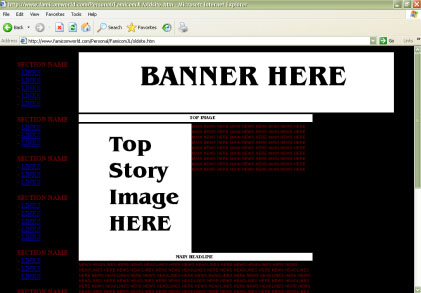 FW's original Geocities web template.